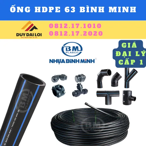 ỐNG HDPE 63 BÌNH MINH