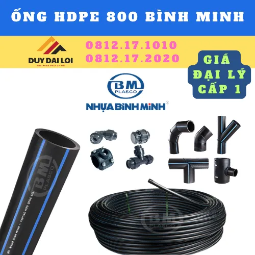 ỐNG HDPE 800 BÌNH MINH