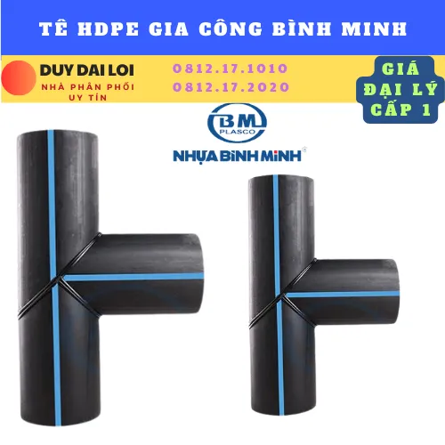 TÊ HDPE GIA CÔNG BÌNH MINH HÀN ĐỐI ĐẦU