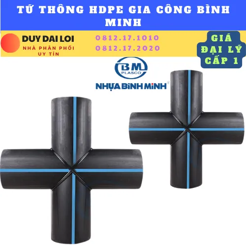 TỨ THÔNG HDPE GIA CÔNG BÌNH MINH HÀN ĐỐI ĐẦU