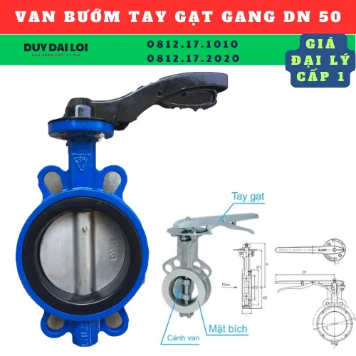 VAN BƯỚM TAY GẠT GANG SAMWOO DN 50