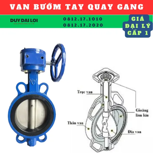 VAN BƯỚM TAY QUAY GANG SAMWOO