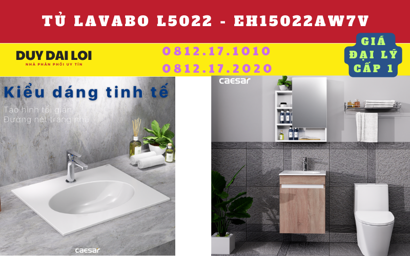 Tủ Chậu Caesar L5022-EH15022AW7V Tủ Chậu Caesar L5022-EH15022AW7V
