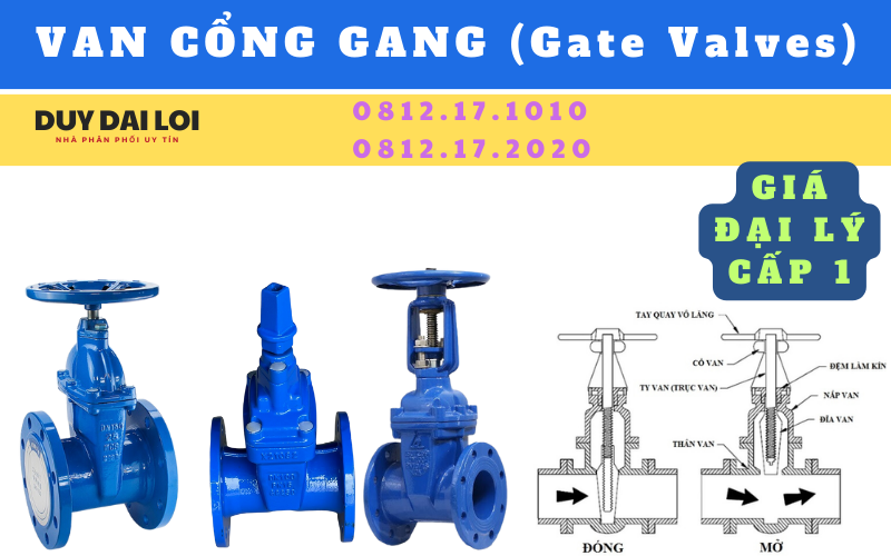 van cổng gang (van cửa gang) van cổng gang (van cửa gang)