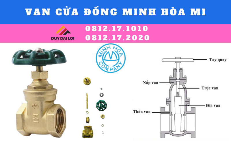 van cửa đồng MI van cửa đồng MI