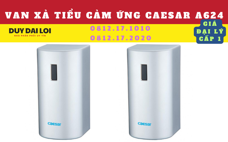 Van xả tiểu cảm ứng caesar A624 Van xả tiểu cảm ứng caesar A624