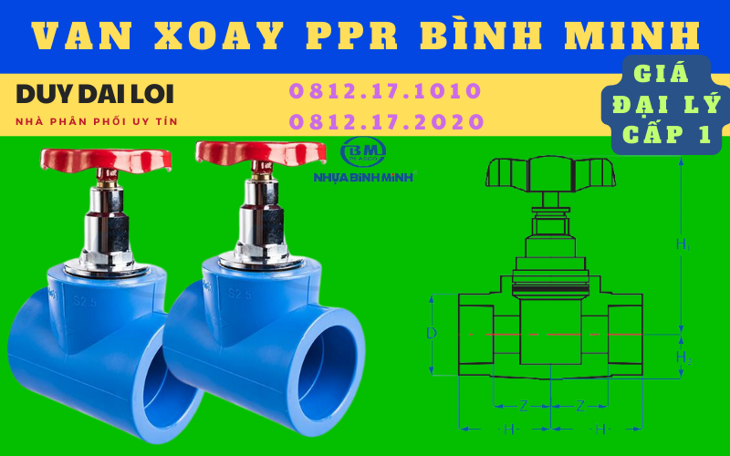 van xoay ppr Bình Minh van xoay ppr Bình Minh