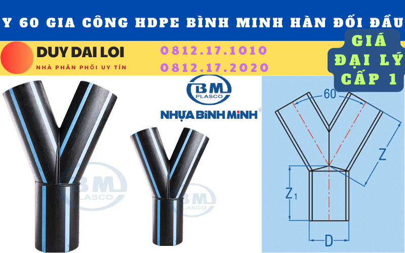 Y 60 hdpe gia công bình minh Y 60 hdpe gia công bình minh