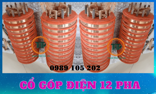Cổ góp điện 12 pha cốt 40mm Cổ góp điện 12 pha cốt 40mm