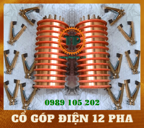 Cổ góp điện 12 pha cốt 40mm Cổ góp điện 12 pha cốt 40mm