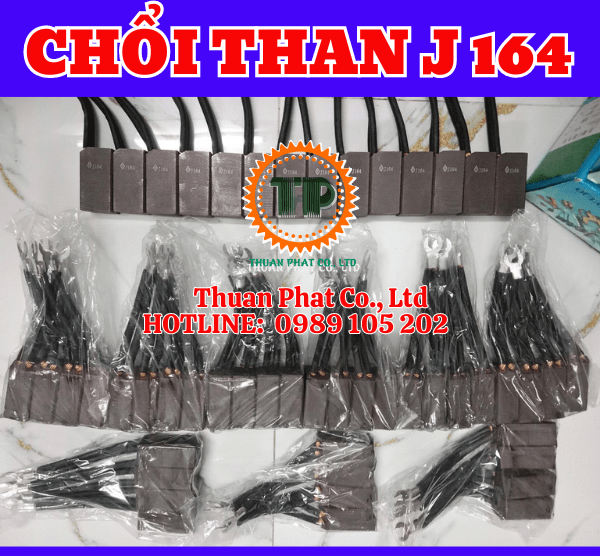 Chổi than J164 kích thước 25x32x60 mm Chổi than J164 kích thước 25x32x60 mm