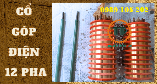 Cổ góp điện 12 pha cốt 40mm Cổ góp điện 12 pha cốt 40mm