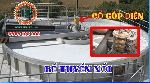 Ứng dụng cổ góp điện 4 pha trong bể tuyển nổi xử lý nước thải Ứng dụng cổ góp điện 4 pha trong bể tuyển nổi xử lý nước thải