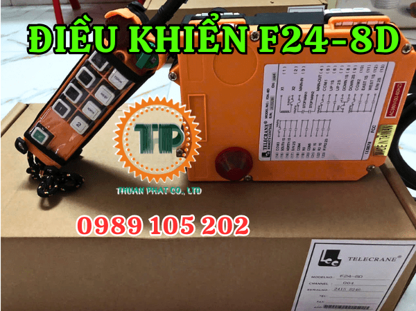 Điều khiển cầu trục từ xa 8 nút Telecrane F24-8D Điều khiển cầu trục từ xa 8 nút Telecrane F24-8D