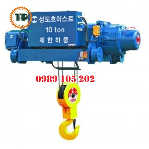 Pa lăng cầu trục dầm đôi 10 tấn