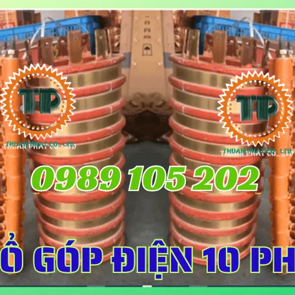 Cổ góp điện 10 vành trượt tiếp điện