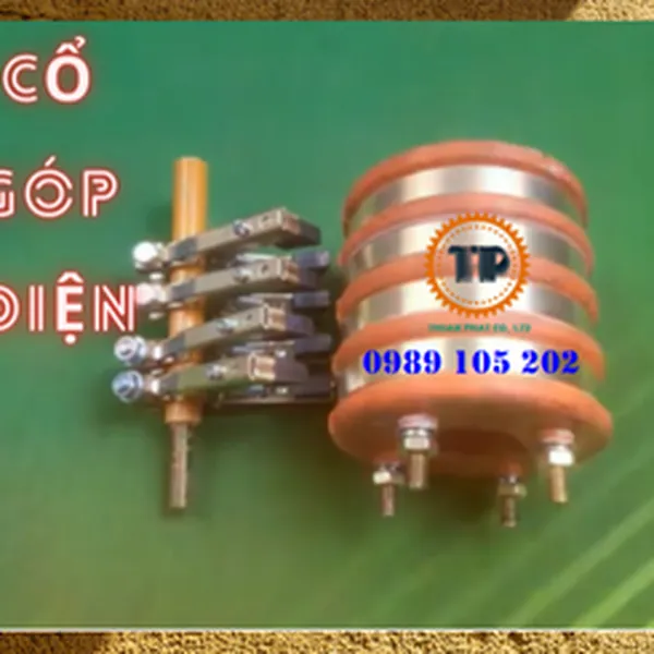 Cổ góp điện 4 pha kích thước 55 x 110 x 108 mm