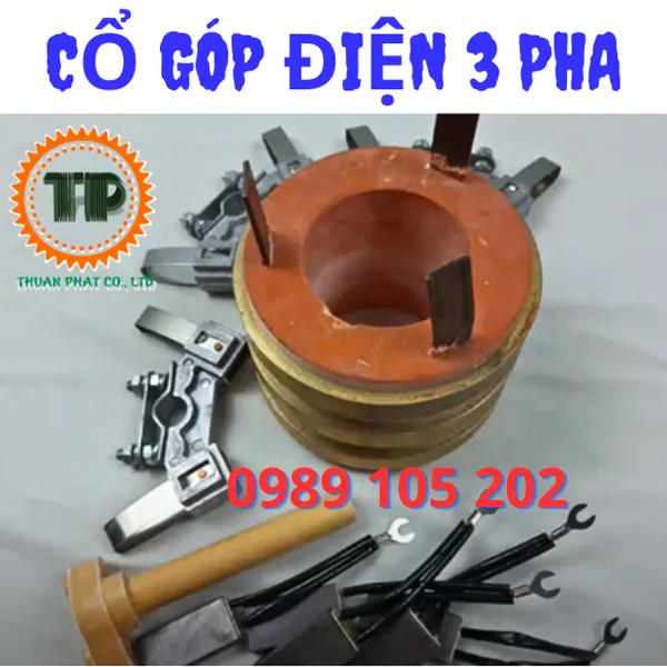 Cổ góp điện 3 pha trục 65