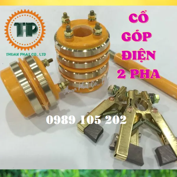Cổ góp điện 2 pha