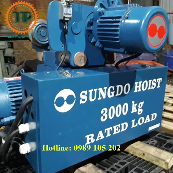 Palang cáp điện Sungdo 3 tấn dầm đôi