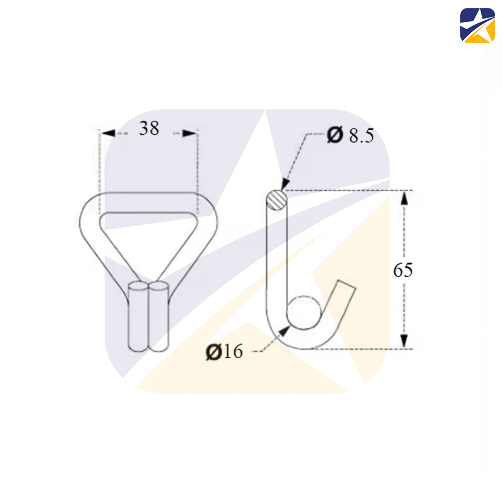 bảng vẽ thông số kỹ thuật móc j 38mm bảng vẽ thông số kỹ thuật móc j 38mm
