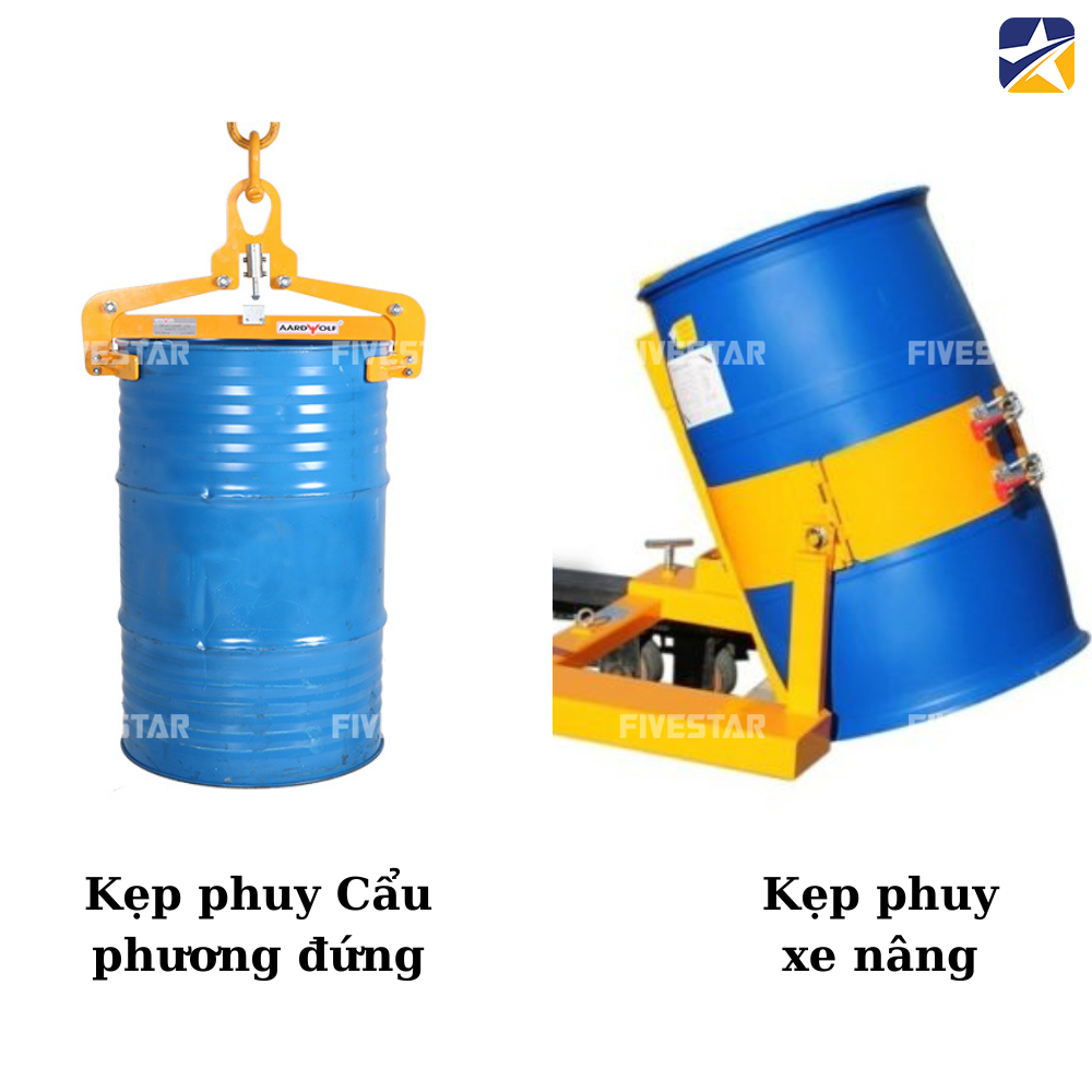 Các loại kẹp nâng cẩu thùng phuy phổ biến Các loại kẹp nâng cẩu thùng phuy phổ biến