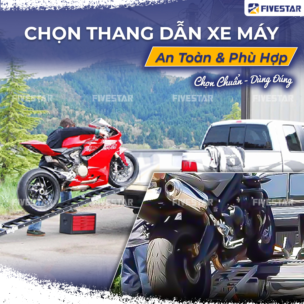 Cách chọn thang dắt xe máy phù hợp Cách chọn thang dắt xe máy phù hợp