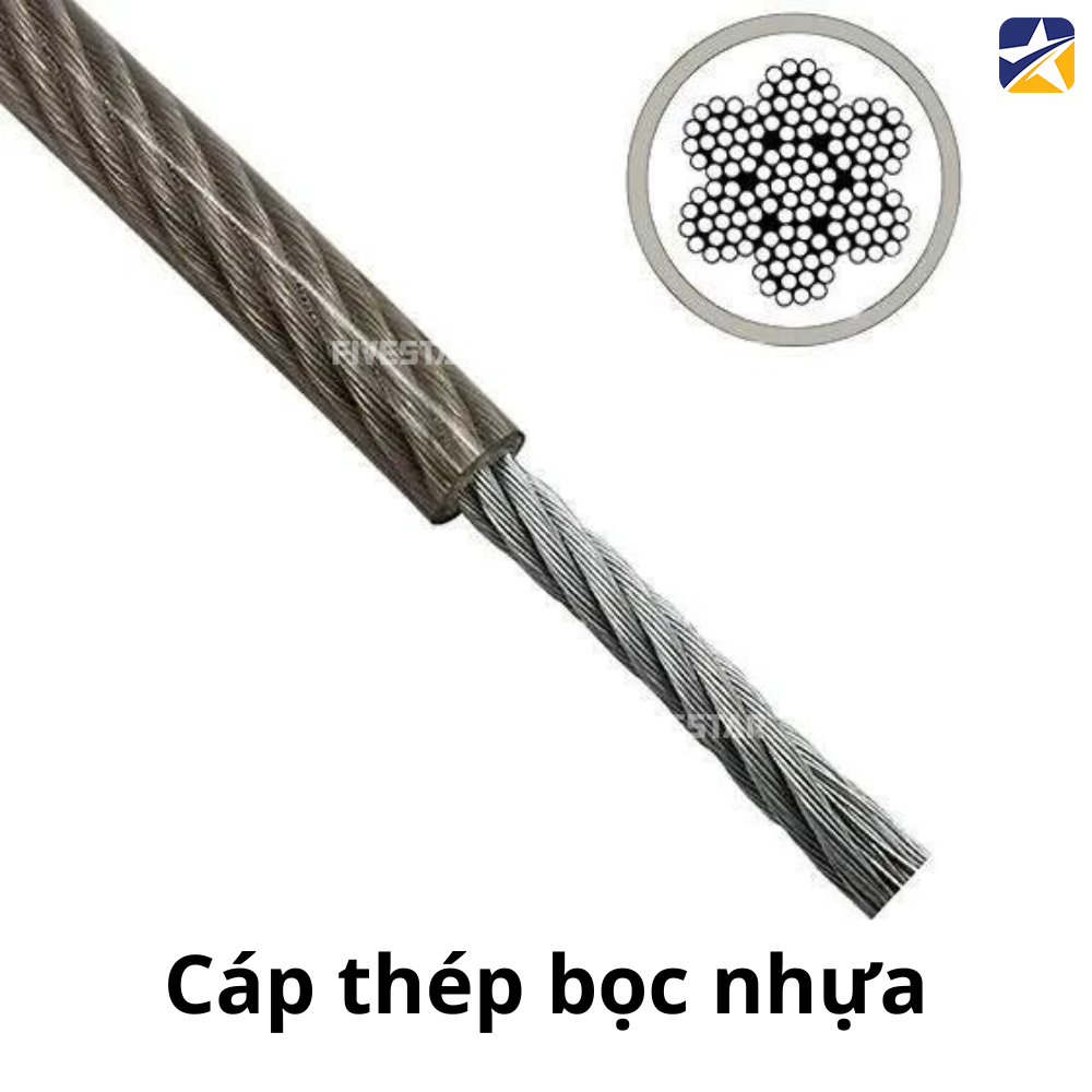 Cáp thép bọc nhựa sử dụng trong môi trường khắc nghiệt Cáp thép bọc nhựa sử dụng trong môi trường khắc nghiệt