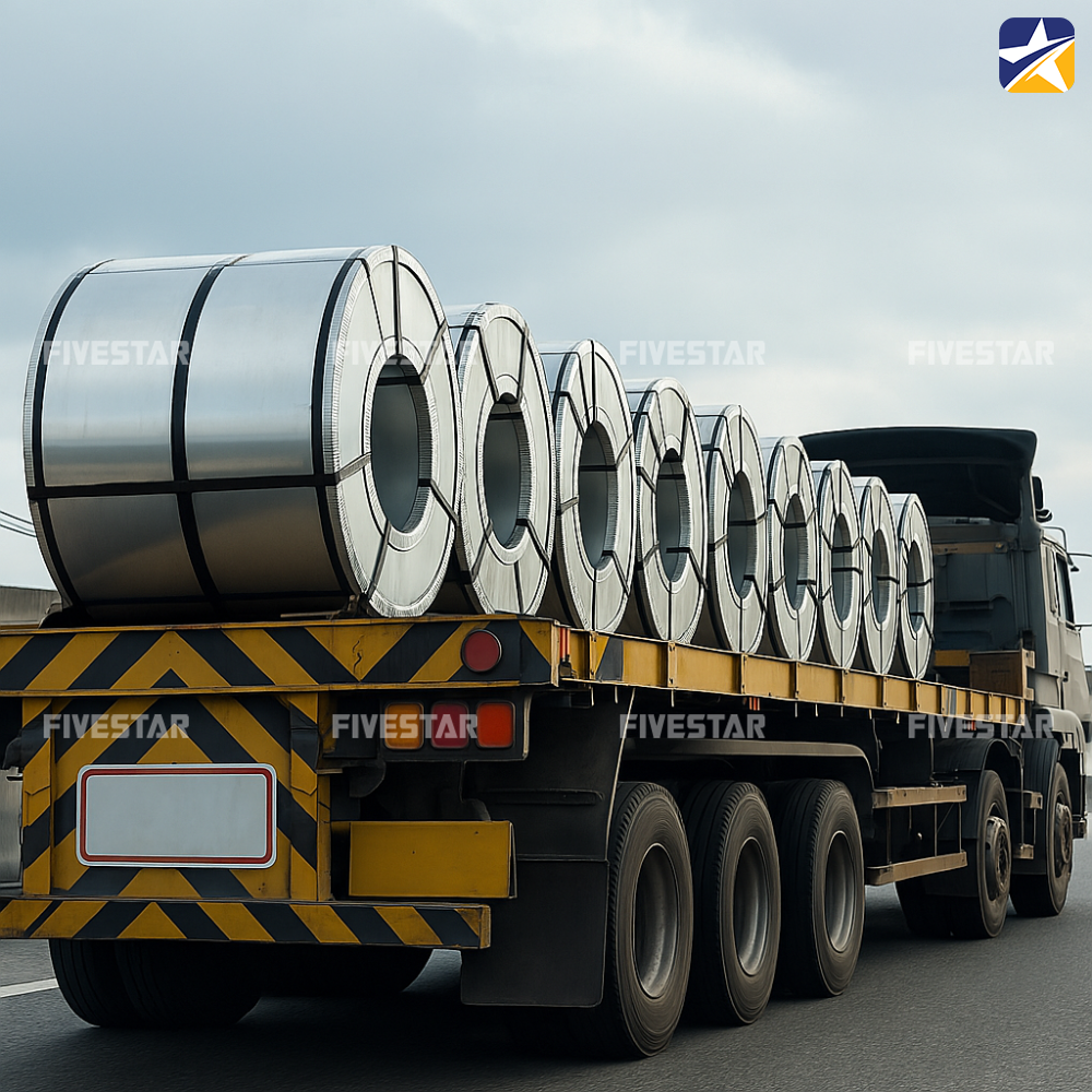 Chọn phương tiện phù hợp để chở cuộn thép Chọn phương tiện phù hợp để chở cuộn thép