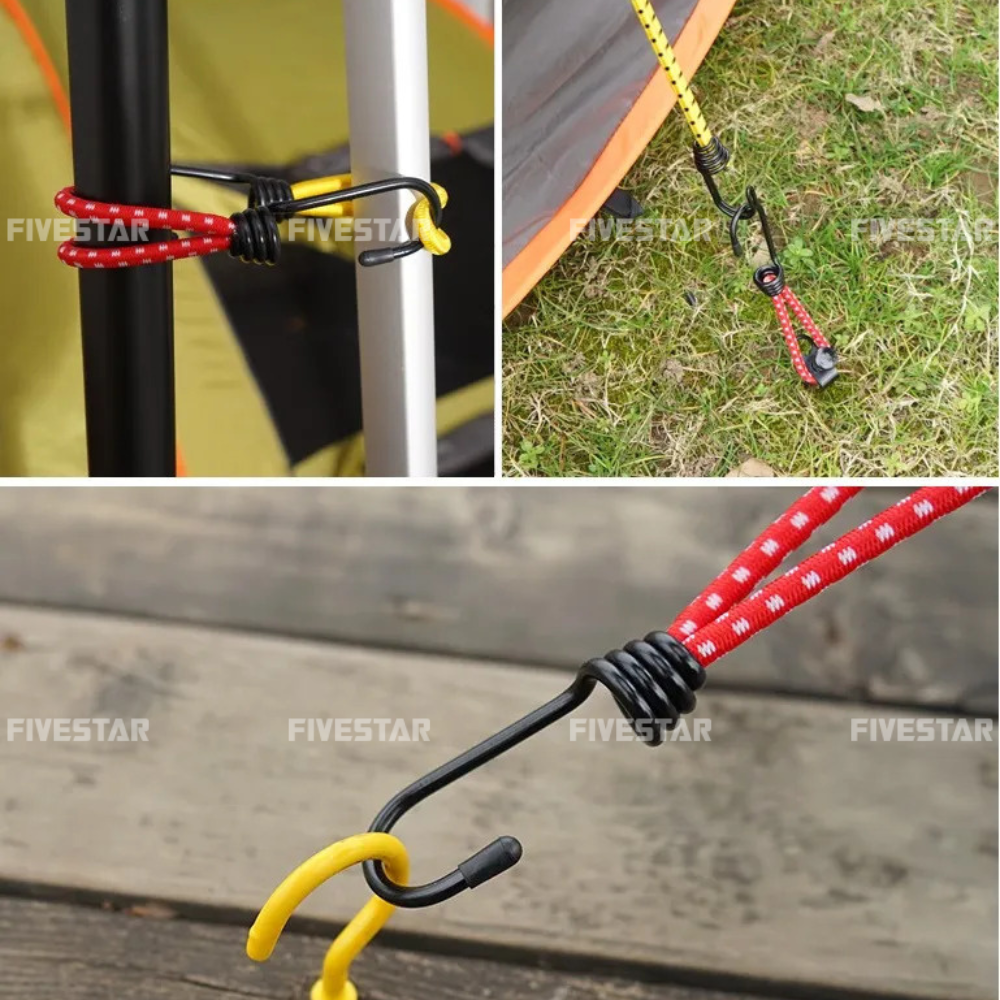 Công dụng của dây thun buộc lều Công dụng của dây thun buộc lều