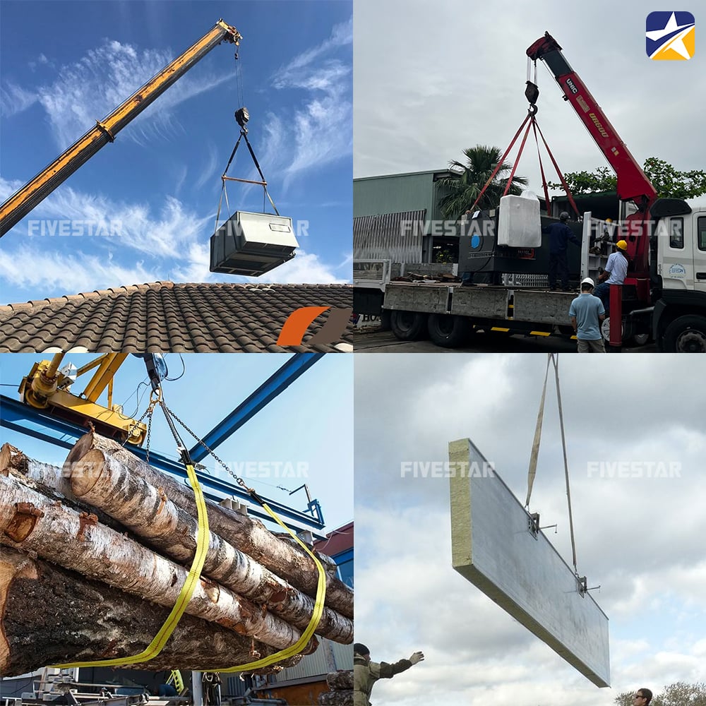 Dây cáp vải đóng vai trò quan trọng trong việc nâng hạ hàng hóa Dây cáp vải đóng vai trò quan trọng trong việc nâng hạ hàng hóa