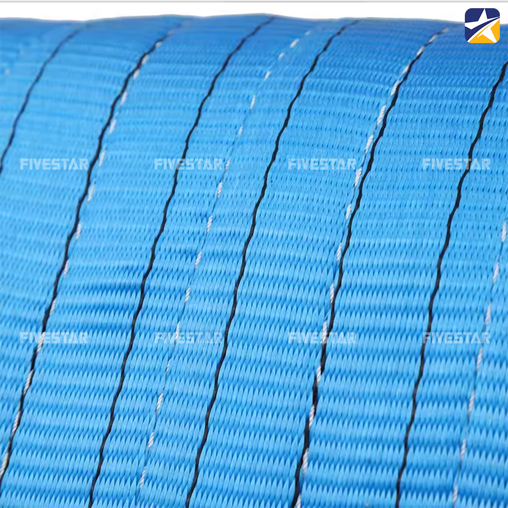 Dây cáp vải tải 8 tấn sử dụng chất liệu Polyester có cường lực Dây cáp vải tải 8 tấn sử dụng chất liệu Polyester có cường lực