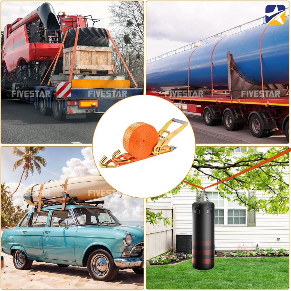 Dây tăng đơ bản 50mm tải 5 tấn móc J giúp cố định hàng hóa có tải nặng trong linh vực vận chuyển Dây tăng đơ bản 50mm tải 5 tấn móc J giúp cố định hàng hóa có tải nặng trong linh vực vận chuyển