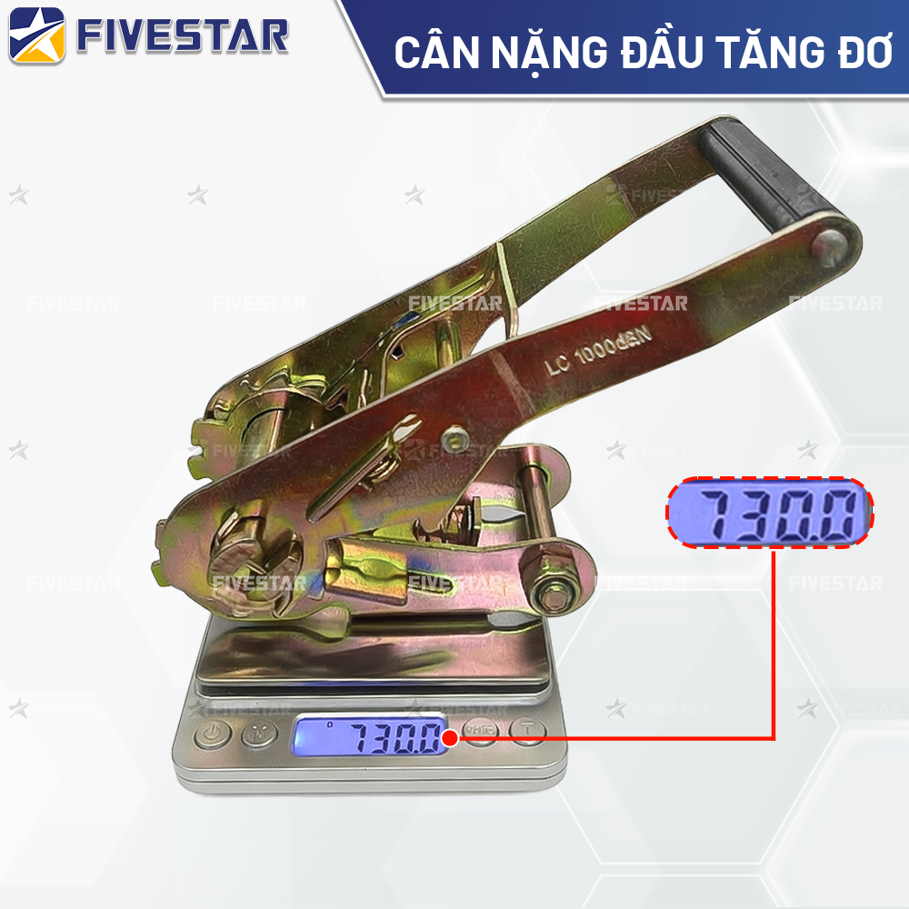 Định lượng cân nặng của đầu tăng đơ bản 50mm tải 2 tấn Định lượng cân nặng của đầu tăng đơ bản 50mm tải 2 tấn