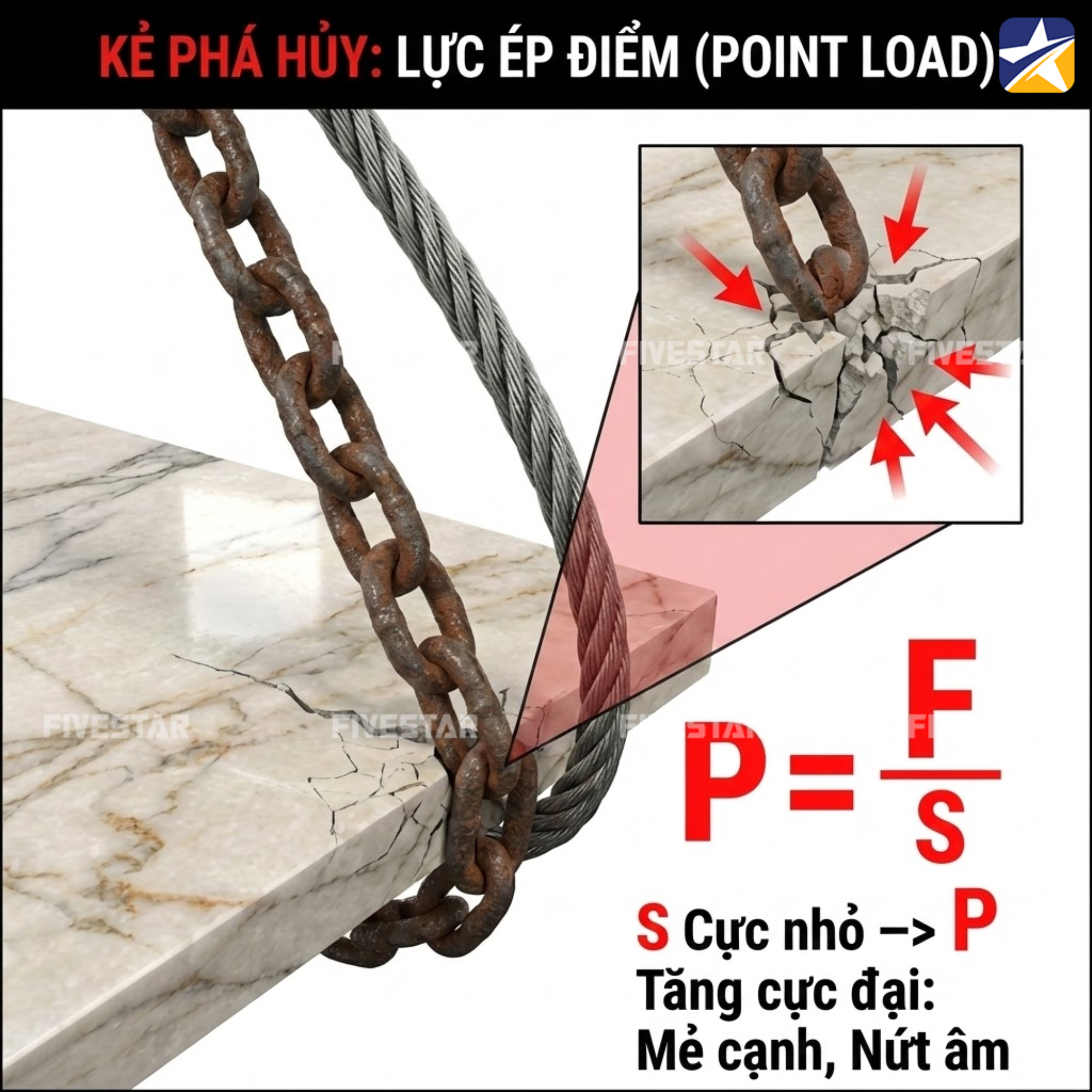 Độ cứng của dây xích cẩu là kẻ thù của ngành đá Độ cứng của dây xích cẩu là kẻ thù của ngành đá