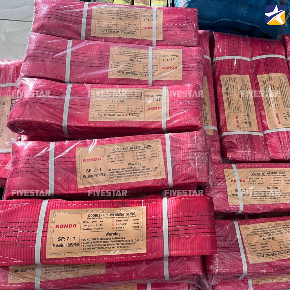 Hệ số an toàn 7:1 được xem là hệ số an toàn cao nhất của cáp vải tính đến hiện tại Hệ số an toàn 7:1 được xem là hệ số an toàn cao nhất của cáp vải tính đến hiện tại