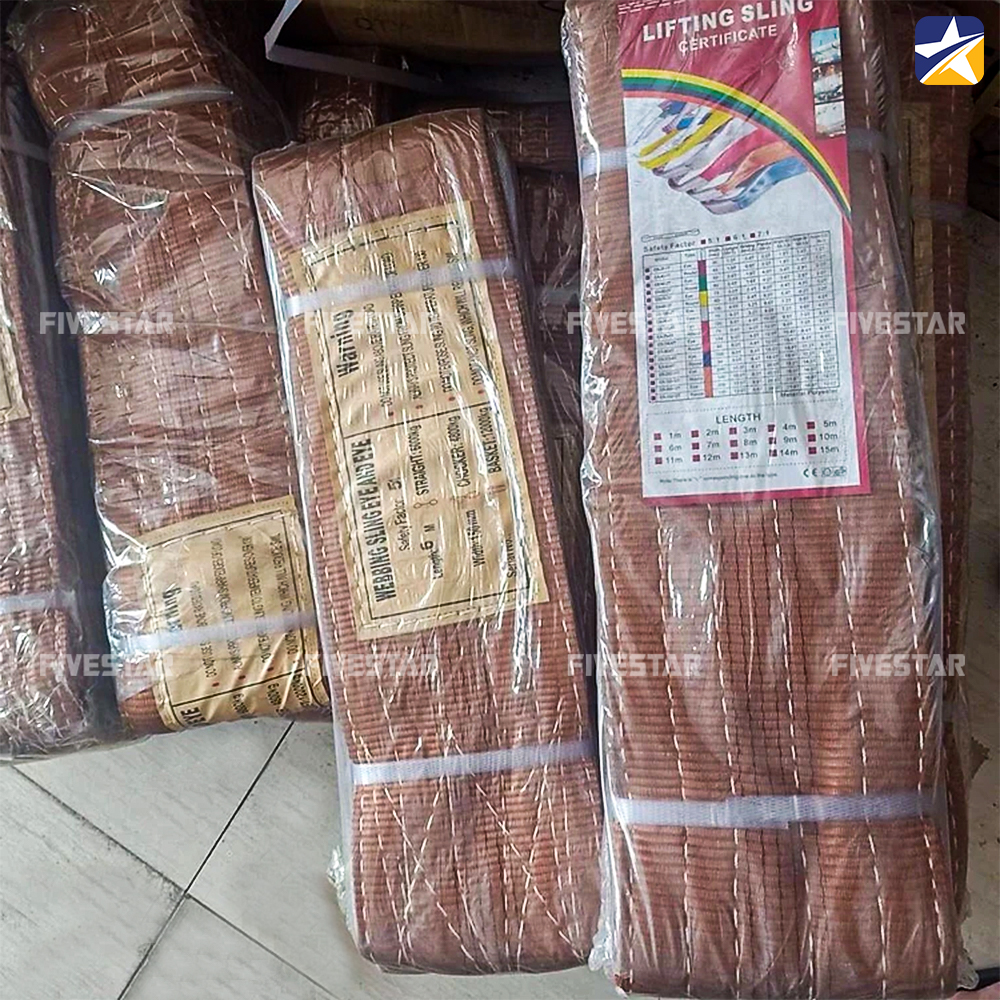 Hình thực tế dây cáp vải cẩu hàng tải 6 tấn Hình thực tế dây cáp vải cẩu hàng tải 6 tấn