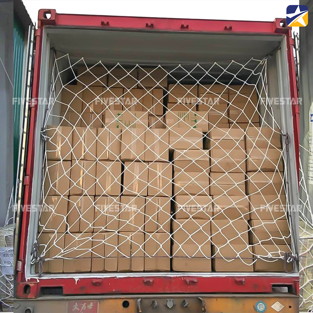 Lưới chắn container sợi dù có chi phí thấp nên rất phổ biến Lưới chắn container sợi dù có chi phí thấp nên rất phổ biến