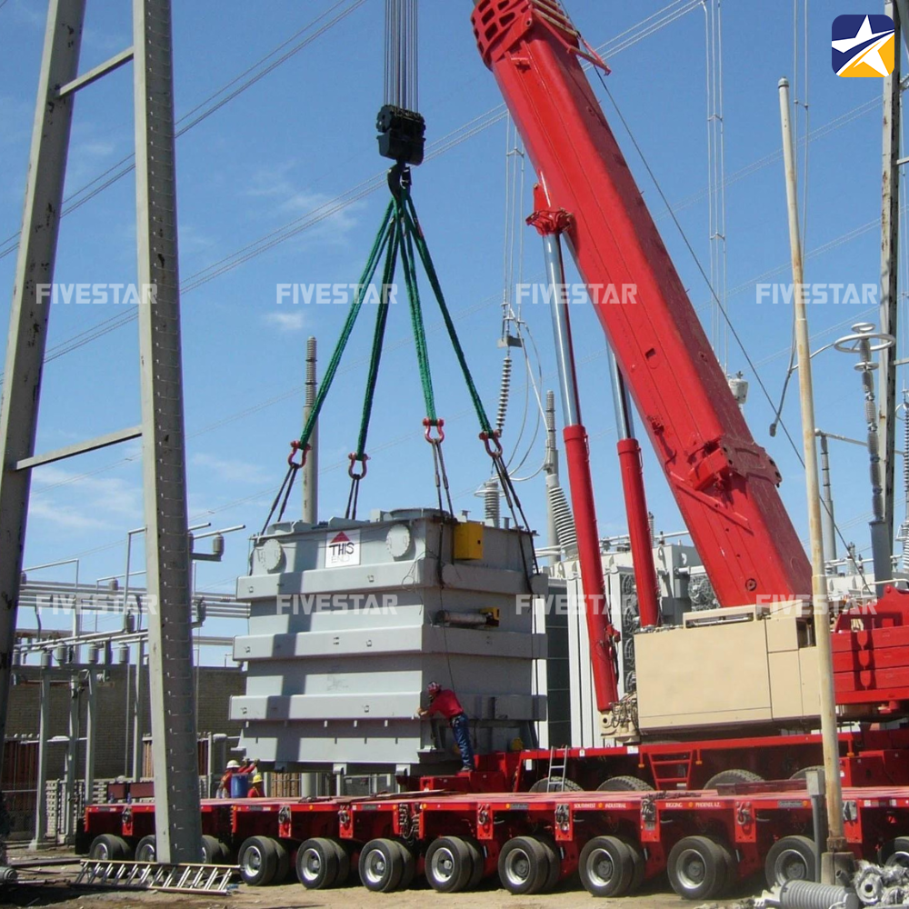 Sử dụng dây cẩu hàng nâng hạ các công trình trụ điện dân dụng Sử dụng dây cẩu hàng nâng hạ các công trình trụ điện dân dụng