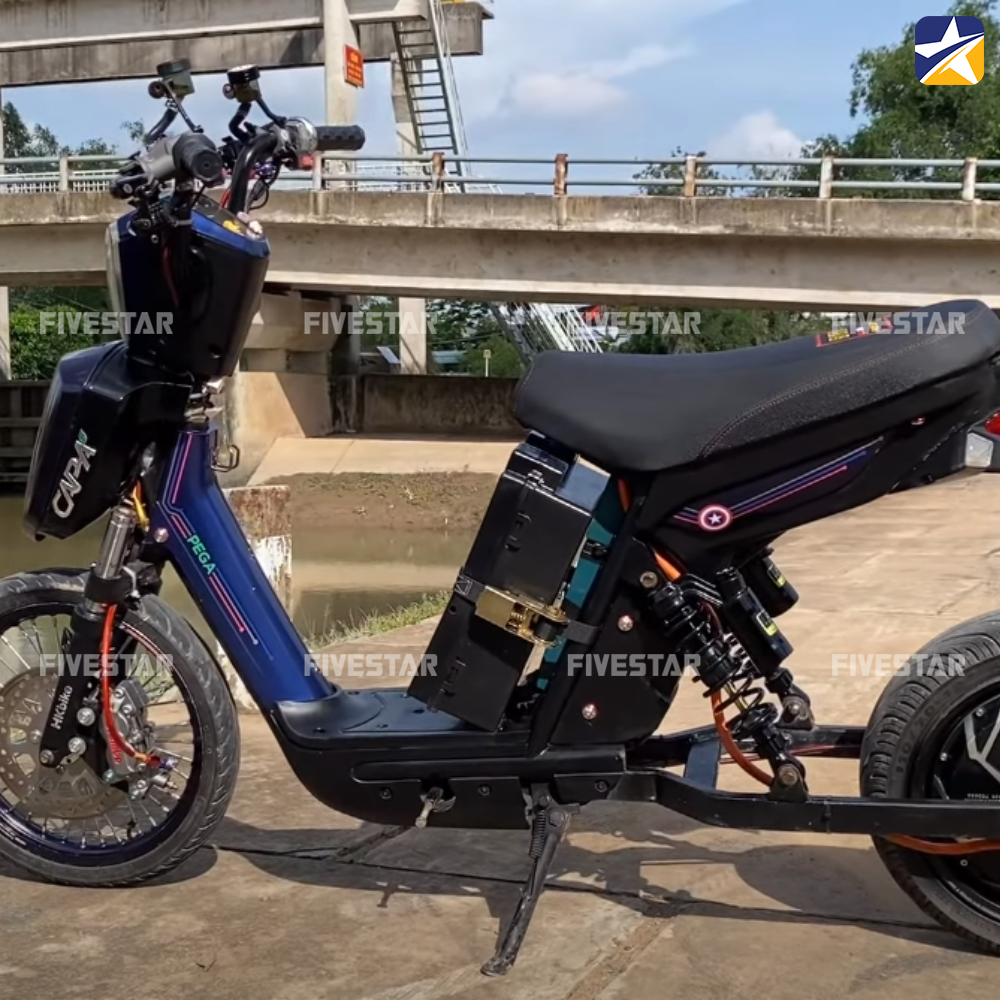 Sử dụng dây tăng đơ cố định bình nhìn xe cứng và khá hầm hố Sử dụng dây tăng đơ cố định bình nhìn xe cứng và khá hầm hố