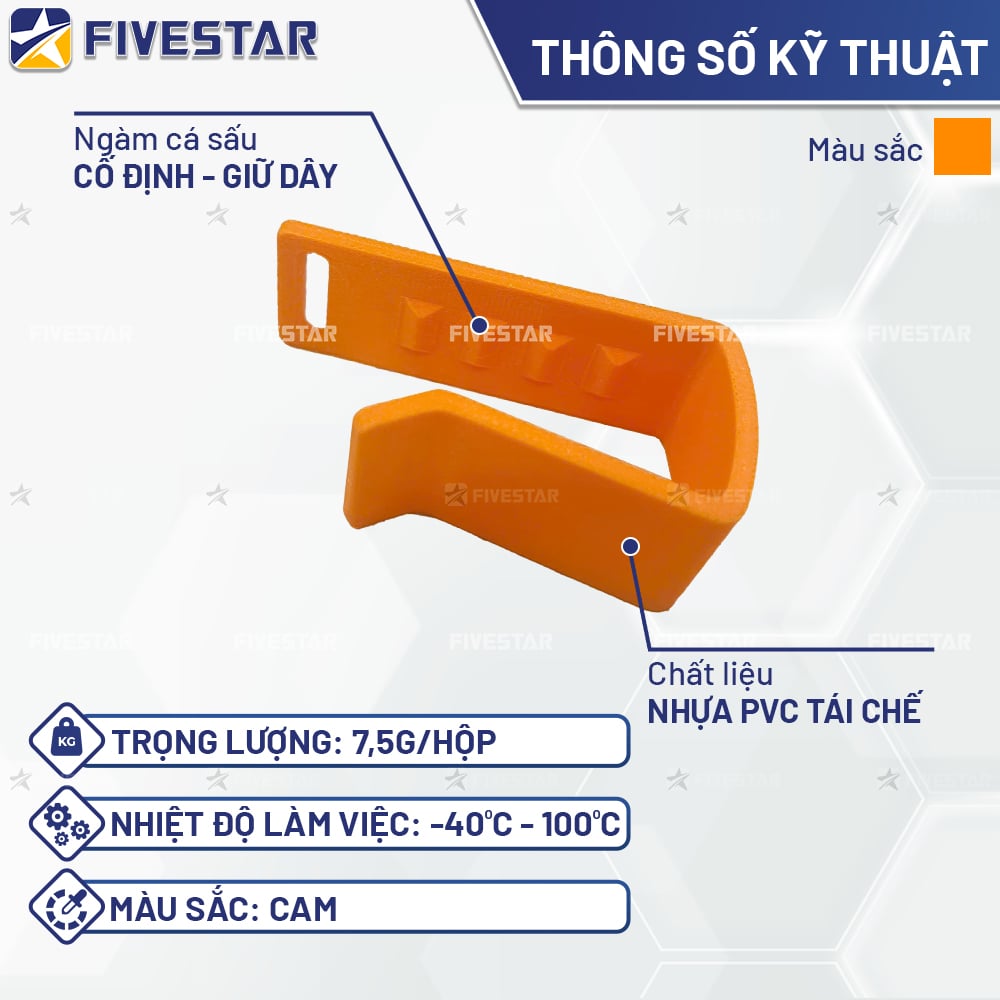 Thông số kỹ thuật clip gài gọn dây tăng đơ bản 25mm Thông số kỹ thuật clip gài gọn dây tăng đơ bản 25mm