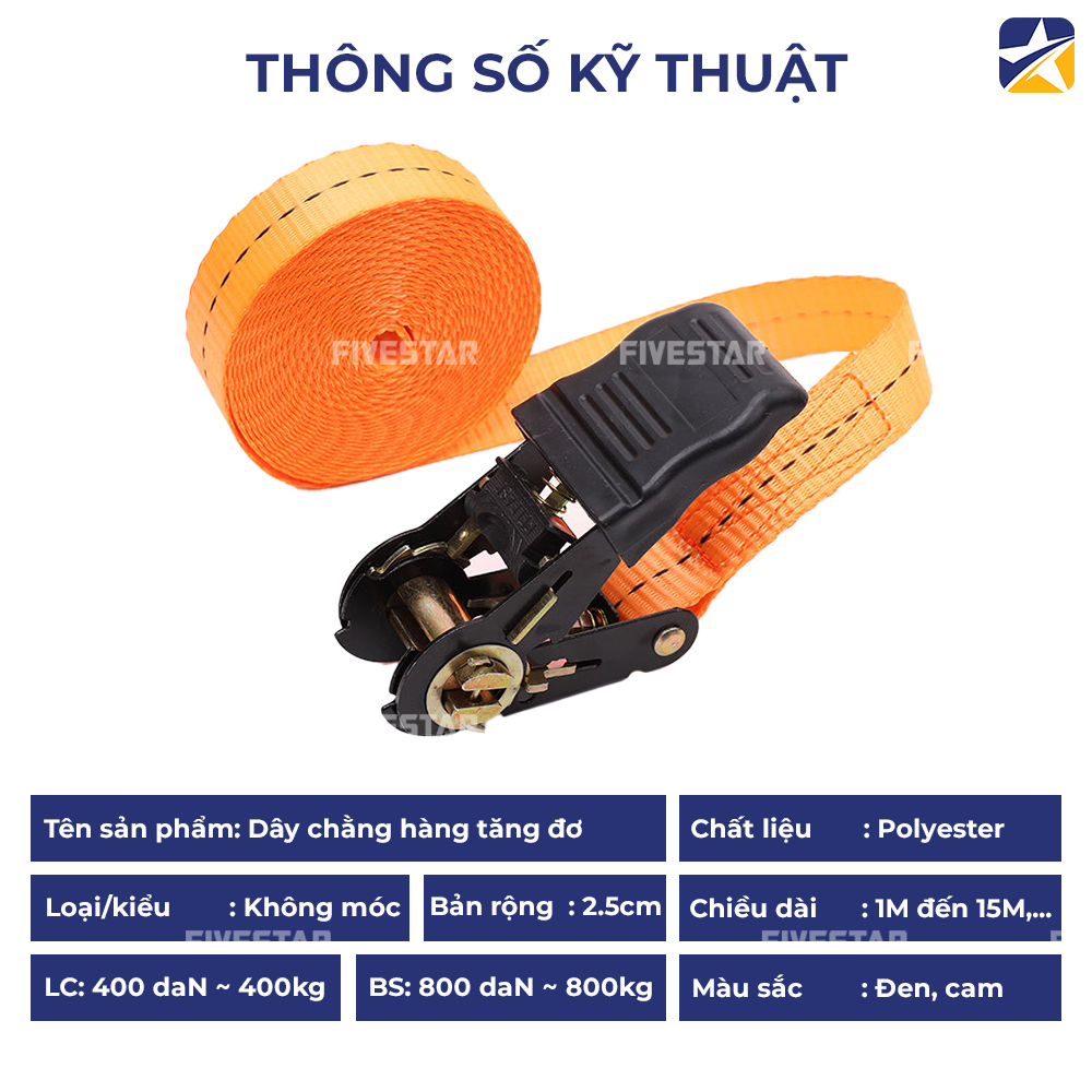 Thông số kỹ thuật dây tăng đơ bản 25mm tải 800kg không móc cán nhựa Thông số kỹ thuật dây tăng đơ bản 25mm tải 800kg không móc cán nhựa