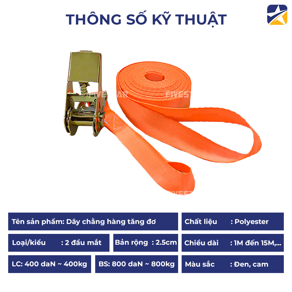 Thông số kỹ thuật dây tăng đơ bản 25mm tải 800kg 2 đầu mắt Thông số kỹ thuật dây tăng đơ bản 25mm tải 800kg 2 đầu mắt