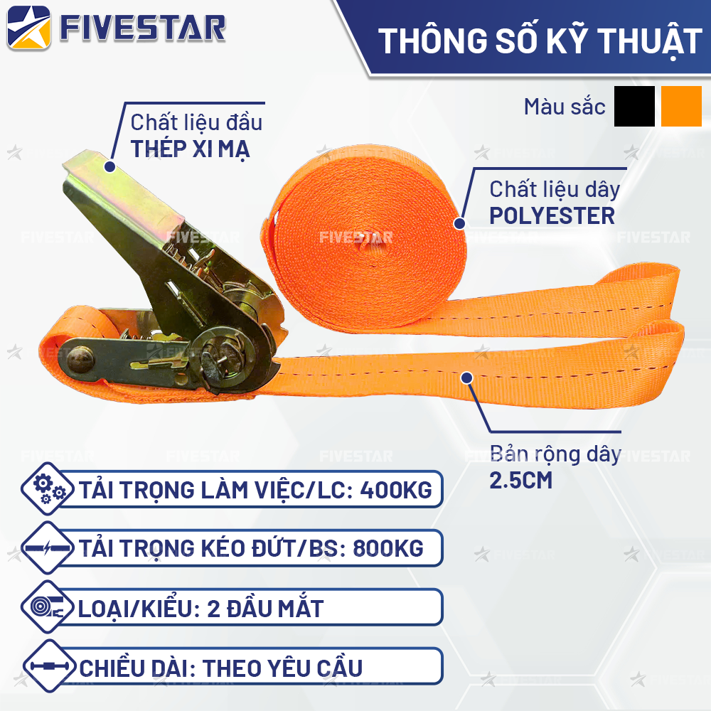 Thông số kỹ thuật dây tăng đơ bản 25mm tải 800kg loại 2 đầu mắt Thông số kỹ thuật dây tăng đơ bản 25mm tải 800kg loại 2 đầu mắt