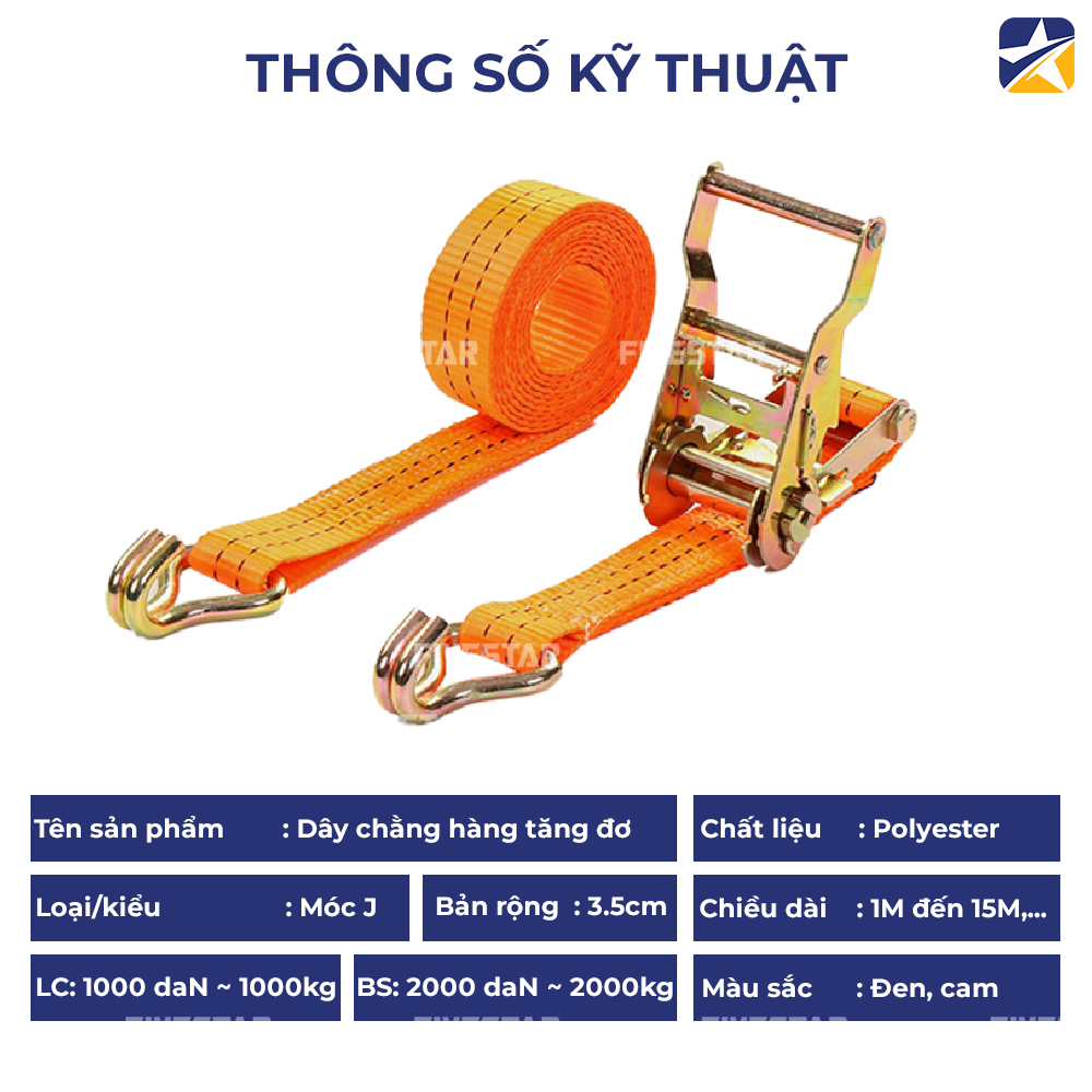 Thông số kỹ thuật dây tăng đơ bản 38mm tải 2 tấn Thông số kỹ thuật dây tăng đơ bản 38mm tải 2 tấn