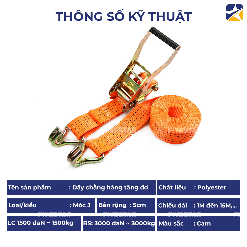 Thông số kỹ thuật dây tăng đơ bản 50mm tải 3 tấn móc j Thông số kỹ thuật dây tăng đơ bản 50mm tải 3 tấn móc j