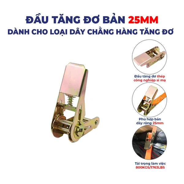 Đầu tăng đơ bản 25mm tải 800kg