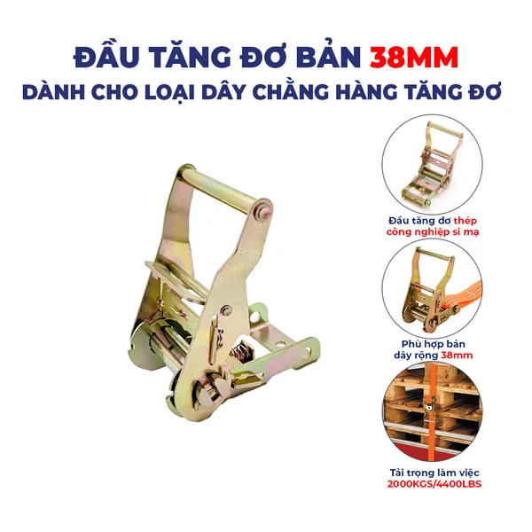 Đầu tăng đơ bản 38mm tải 2 tấn
