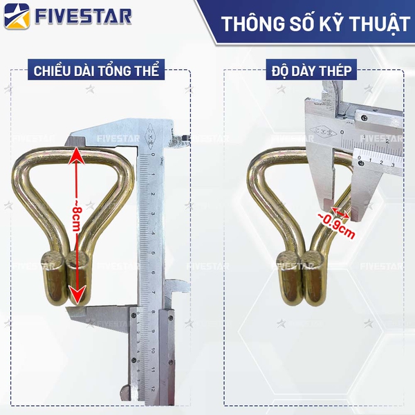 Móc J bản 50mm tải 3 tấn