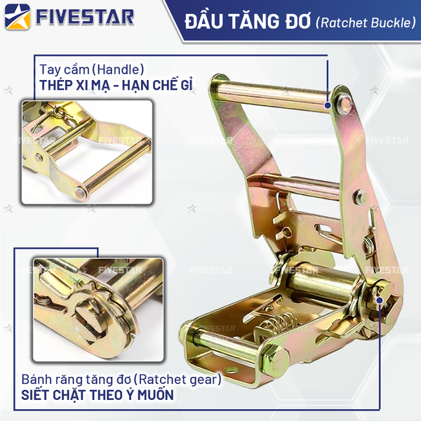 Đầu tăng đơ bản 35mm tải 2 tấn